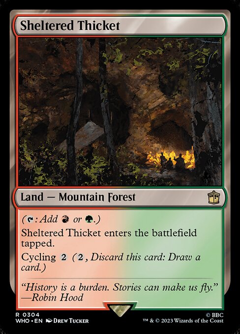 Sheltered Thicket - WHO - 304