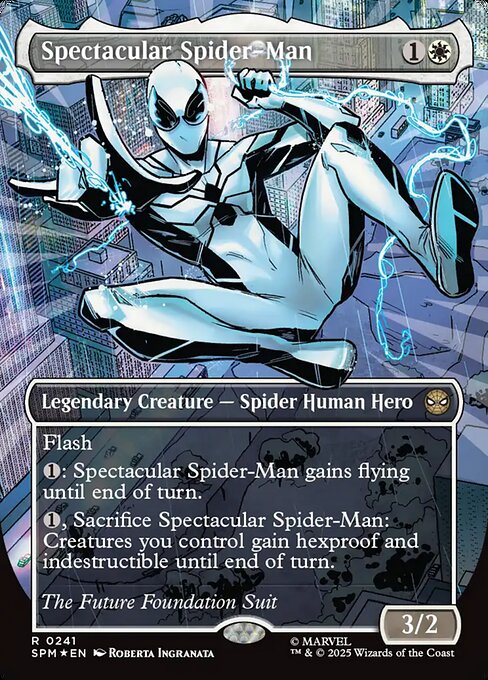 Spectacular Spider-Man (0241) (Borderless) (Textured Foil) - SPM - 241