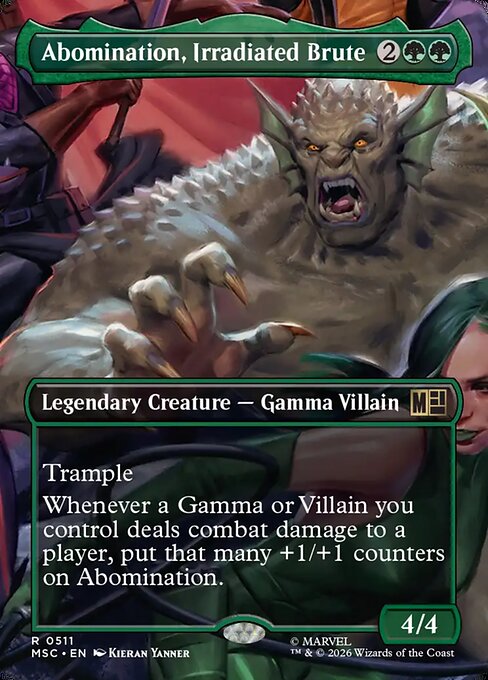 Abomination, Irradiated Brute (Borderless) - MSC - 511