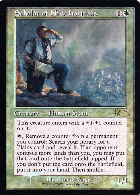 Scholar of New Horizons (Retro Frame) (Foil) - SLD - 7143