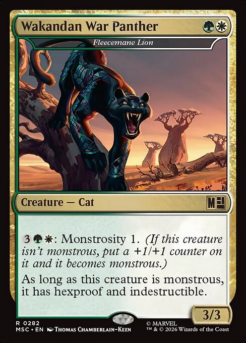 Wakandan War Panther - Fleecemane Lion - MSC - 282