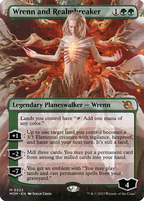 Wrenn and Realmbreaker (Borderless) (Foil) - MOM - 322