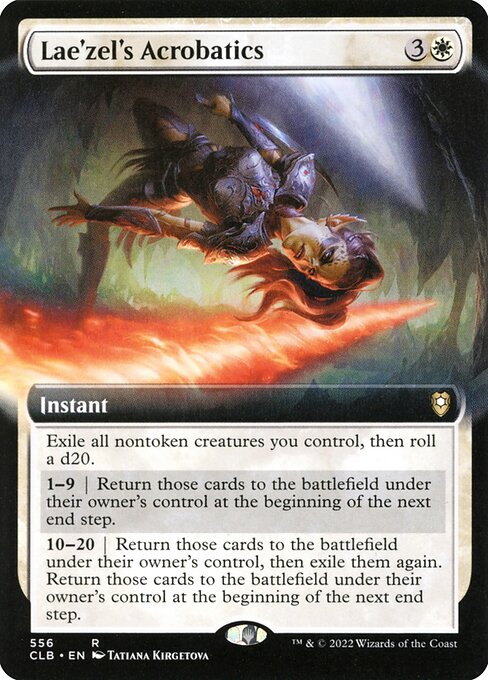 Lae'zel's Acrobatics (Extended Art) (Foil) - CLB - 556