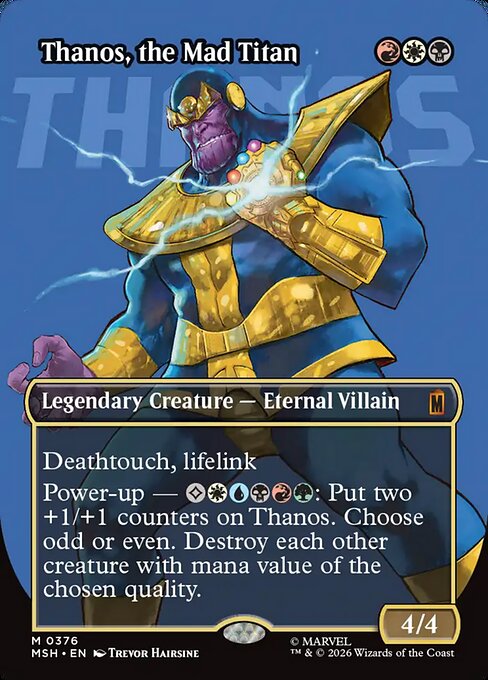 Thanos, the Mad Titan (Borderless) (0376) - MSH - 376