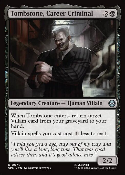 Tombstone, Career Criminal - SPM - 70
