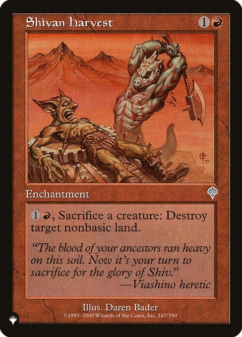 Shivan Harvest - PLST - INV-167