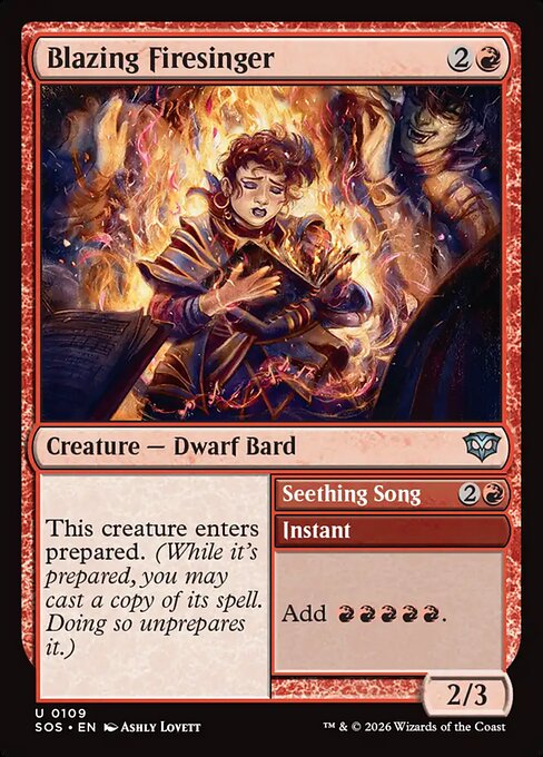 Blazing Firesinger - SOS - 109
