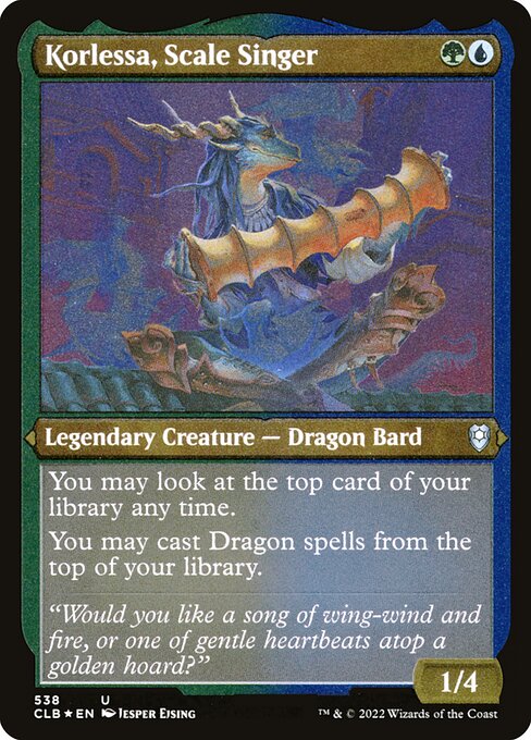 Korlessa, Scale Singer (Foil Etched) - CLB - 538