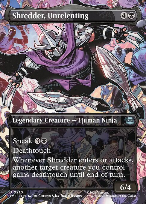 Shredder, Unrelenting (Borderless) - TMT - 210