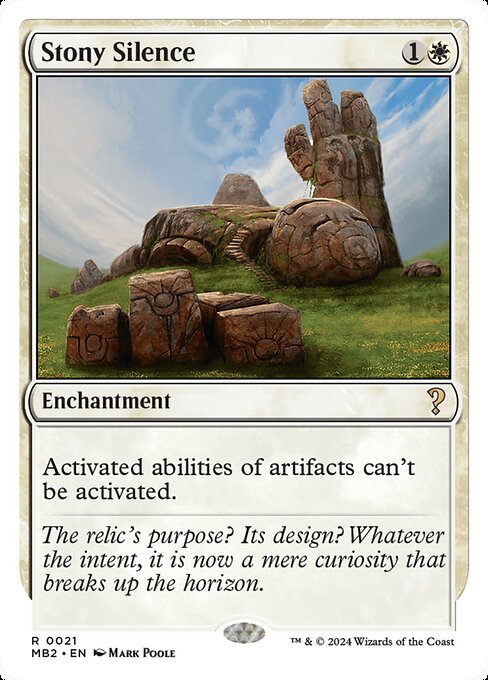 Stony Silence (White Border) - MB2 - 21