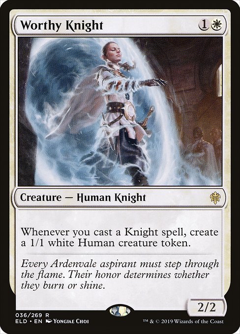 Worthy Knight (Foil) - ELD - 36