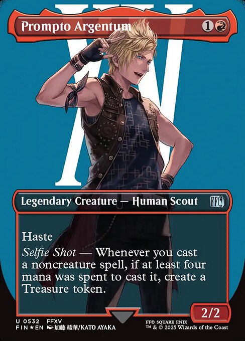 Prompto Argentum (Borderless) (Surge Foil) - FIN - 532