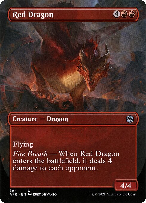 Red Dragon (Borderless) (Foil) - AFR - 294