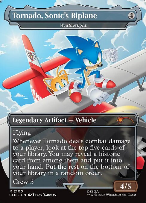 Tornado, Sonic's Biplane - Weatherlight - SLD - 2100