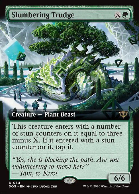 Slumbering Trudge (Extended Art) (Foil) - SOS - 341
