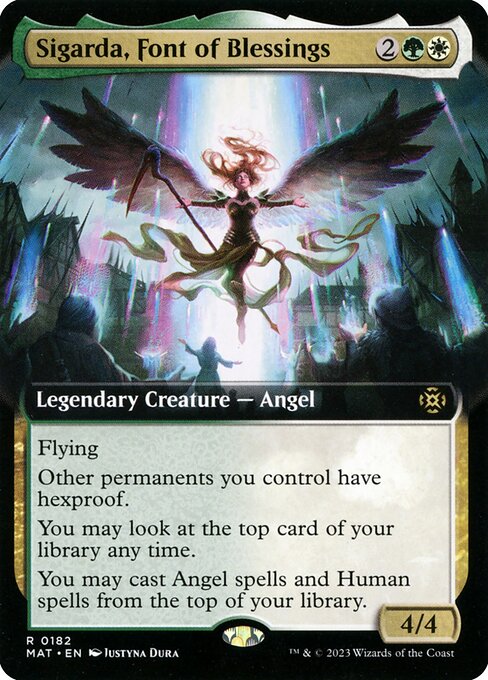 Sigarda, Font of Blessings (Extended Art) (Foil) - MAT - 182