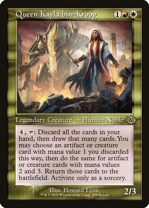 Queen Kayla bin-Kroog (Retro Frame) (BRO Bundle) (Foil) - BRO - 379