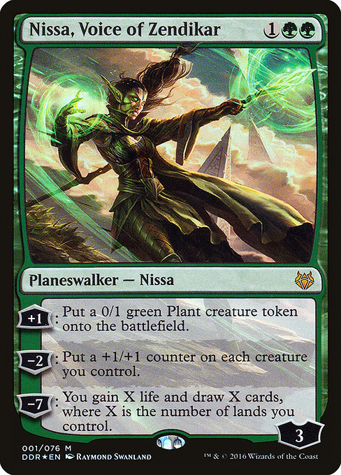 Nissa, Voice of Zendikar (Foil) - DDR - 1
