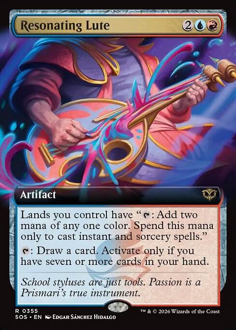 Resonating Lute (Extended Art) (Foil) - SOS - 355