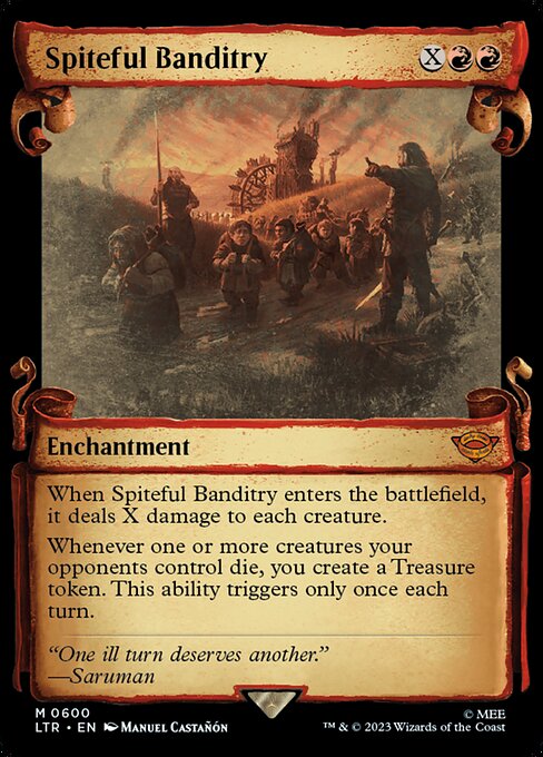 Spiteful Banditry (Showcase Scrolls) (Foil) - LTR - 600