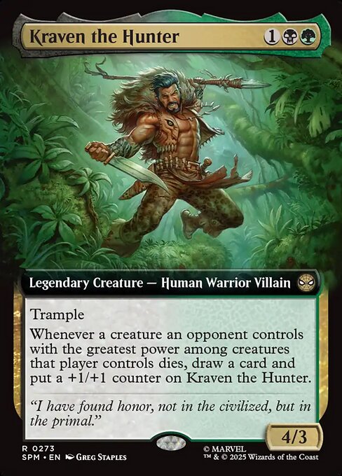 Kraven the Hunter (Extended Art) (Foil) - SPM - 273