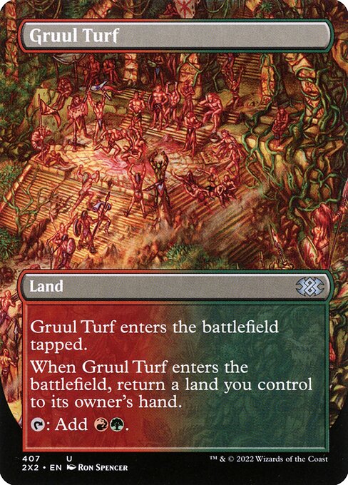 Gruul Turf (Borderless) (Foil) - 2X2 - 407