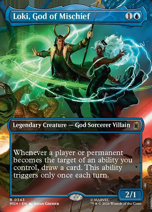 Loki, God of Mischief (Borderless) (Foil) - MSH - 343