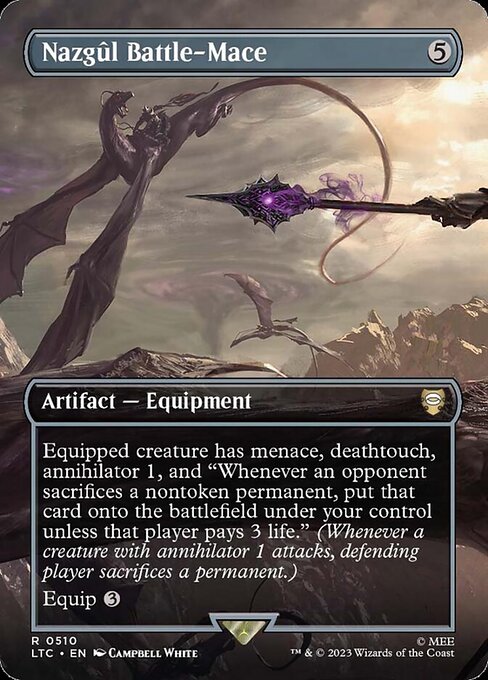 Nazgul Battle-Mace (Borderless) (Foil) - LTC - 510