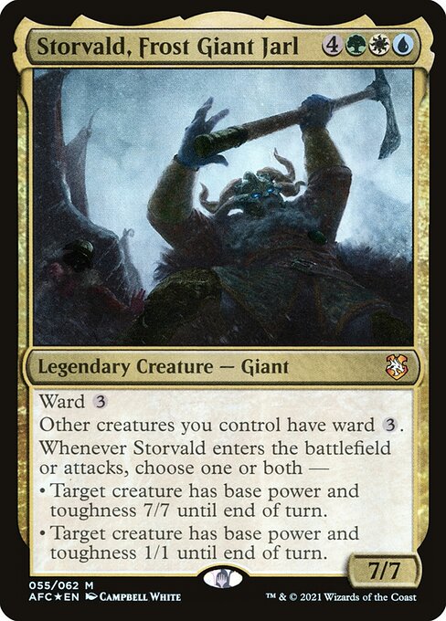 Storvald, Frost Giant Jarl (Foil) - AFC - 55