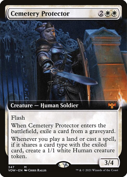 Cemetery Protector (Extended Art) - VOW - 347