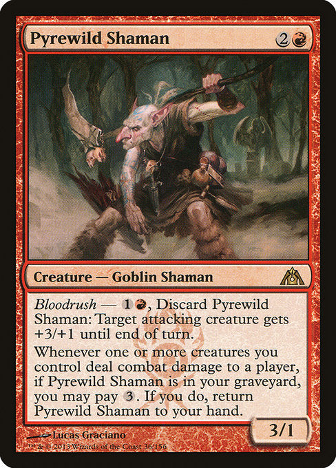 Pyrewild Shaman (Foil) - DGM - 36
