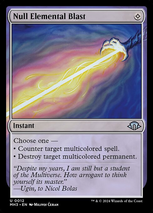 Null Elemental Blast (Foil) - MH3 - 12