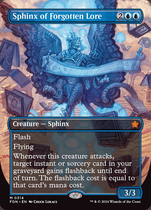Sphinx of Forgotten Lore (Borderless) - FDN - 314