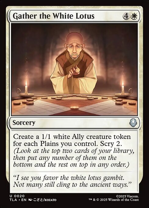 Gather the White Lotus (Foil) - TLA - 20