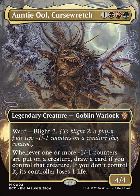 Auntie Ool, Cursewretch (Borderless) (Foil) - ECC - 2