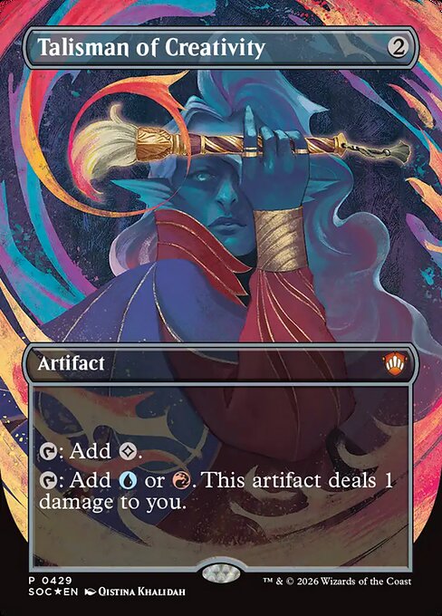 Talisman of Creativity (Borderless) (Foil) - SOC - 429