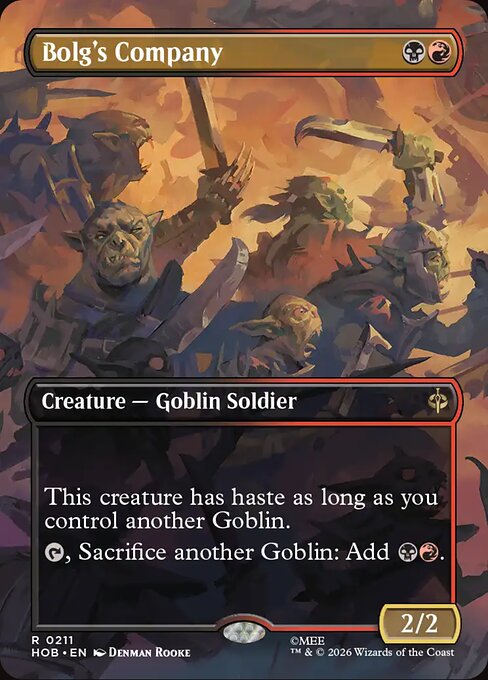 Bolg's Company (Borderless) (Foil) - HOB - 211