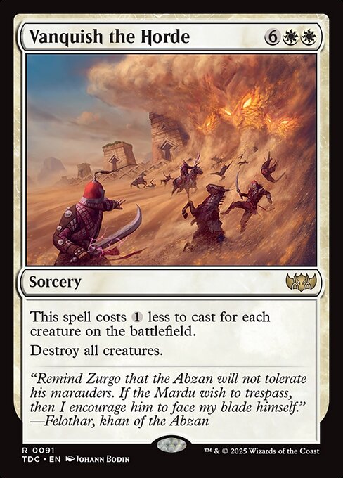 Vanquish the Horde - TDC - 91