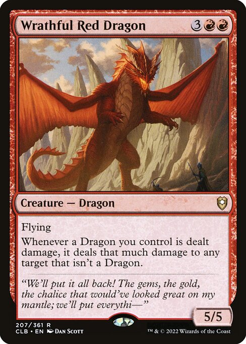 Wrathful Red Dragon (Foil) - CLB - 207
