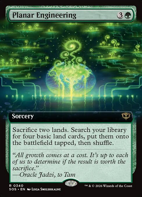 Planar Engineering (Extended Art) (Foil) - SOS - 340