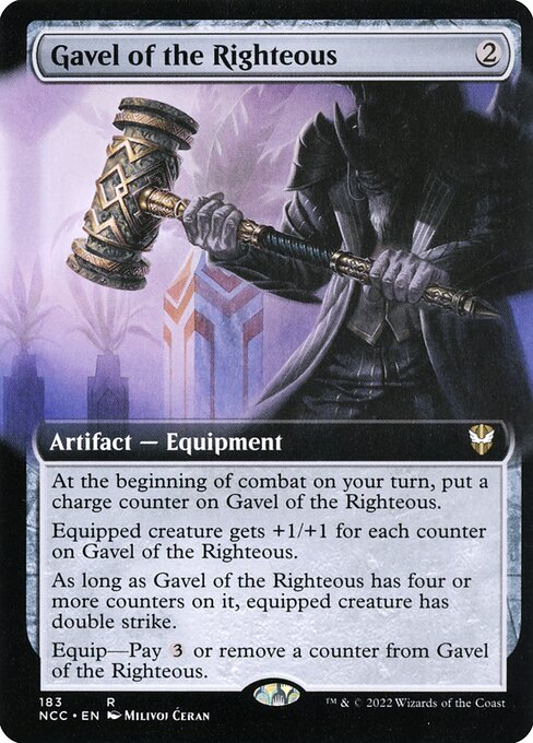 Gavel of the Righteous (Extended Art) - NCC - 183