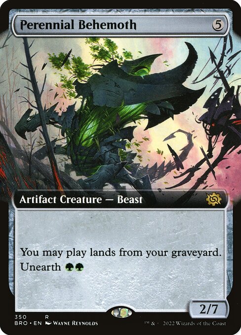 Perennial Behemoth (Extended Art) (Foil) - BRO - 350