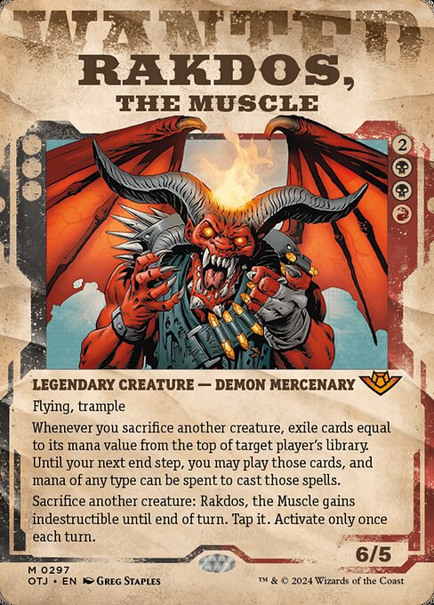 Rakdos, the Muscle (Showcase) - OTJ - 297