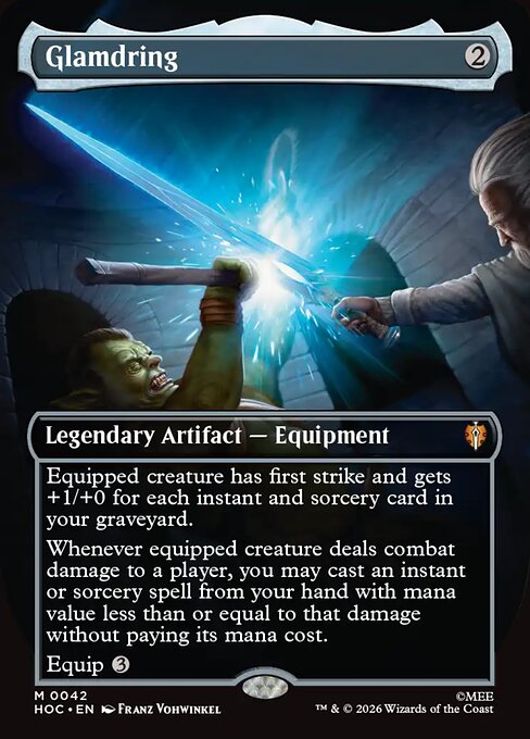 Glamdring (Borderless) (Foil) - HOC - 42