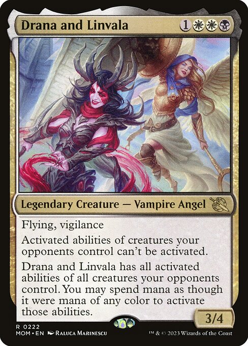 Drana and Linvala (Foil) - MOM - 222