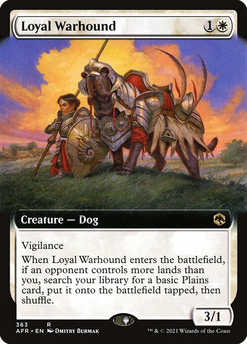 Loyal Warhound (Extended Art) (Foil) - AFR - 363