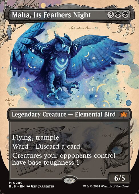 Maha, Its Feathers Night (Borderless) - BLB - 289