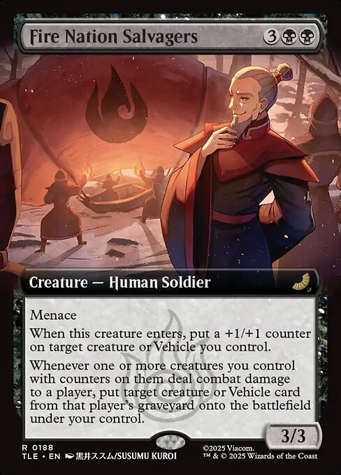 Fire Nation Salvagers (Extended Art) (Foil) - TLE - 188