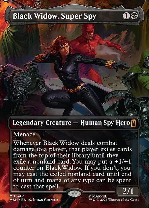Black Widow, Super Spy (Borderless) (0347) - MSH - 347
