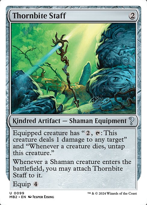 Thornbite Staff (White Border) - MB2 - 99